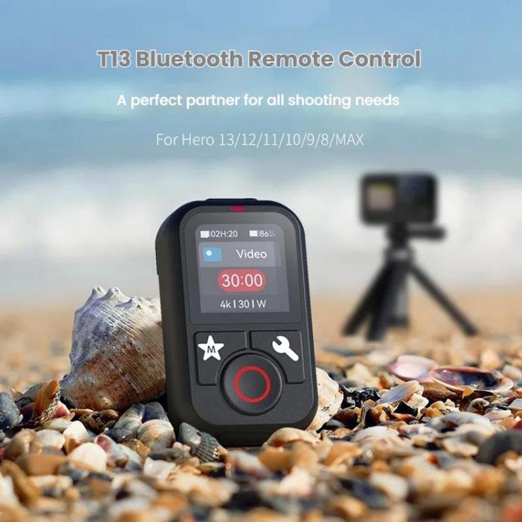 TELESIN T13 60m Sports Camera Wireless Bluetooth Remote Control For GoPro HERO13 Black /12 Black /11 Black /10 Black /9 Black /8 Black /Max - Black