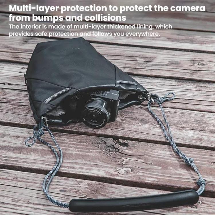 PGYTECH OneGo SLR Camera Waterproof Drawstring Bag, Color: Black