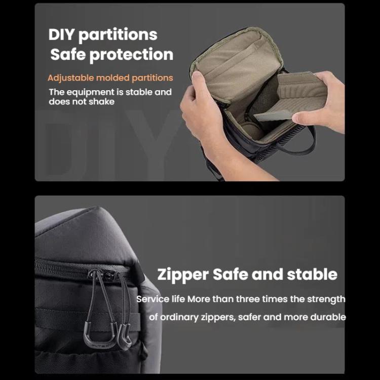 PGYTECH DSLR Camera Crossbody Waist Triangle Bag - Black