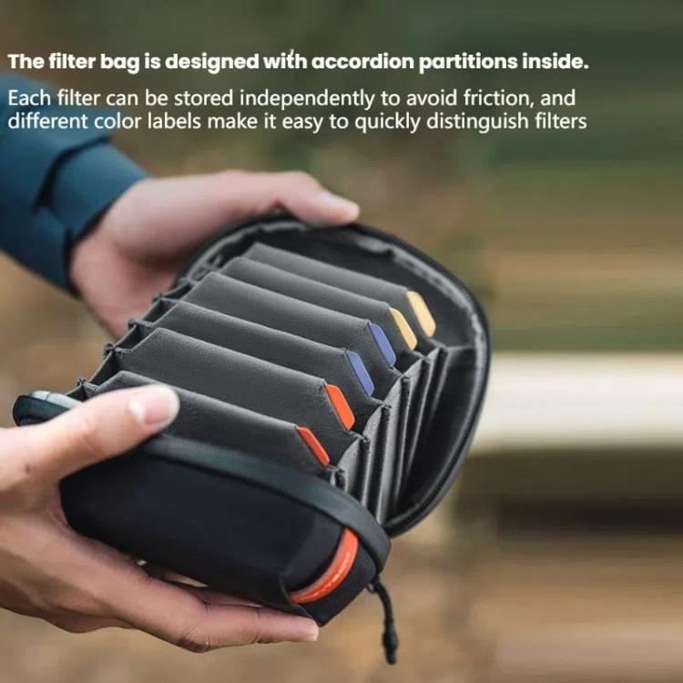 PGYTECH Dustproof Drop-proof Camera UV Filter Storage Bag - Black