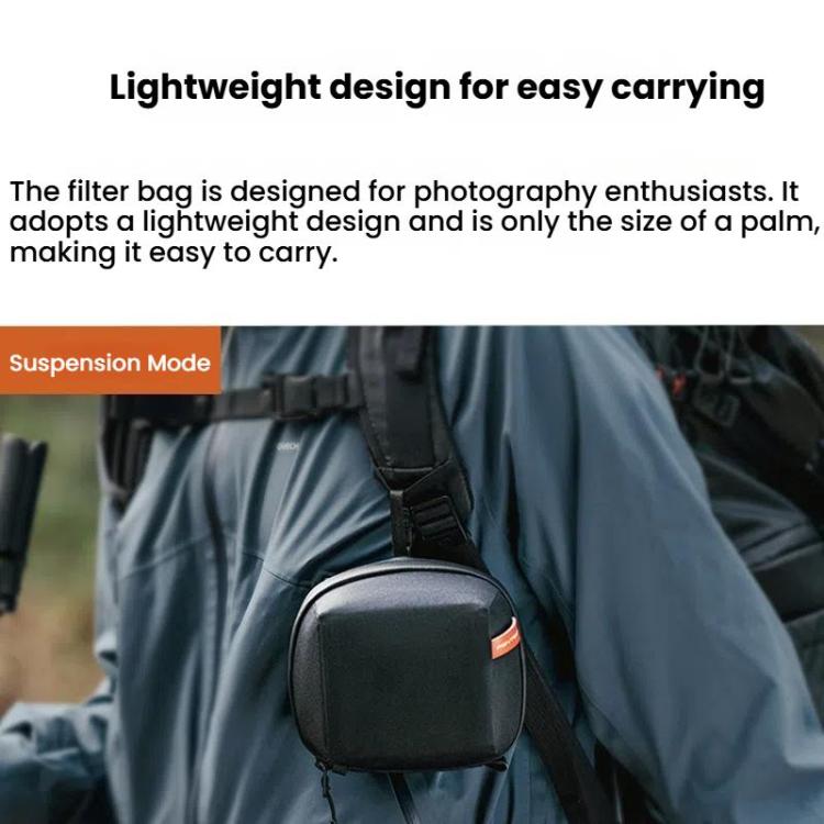 PGYTECH Dustproof Drop-proof Camera UV Filter Storage Bag - Black