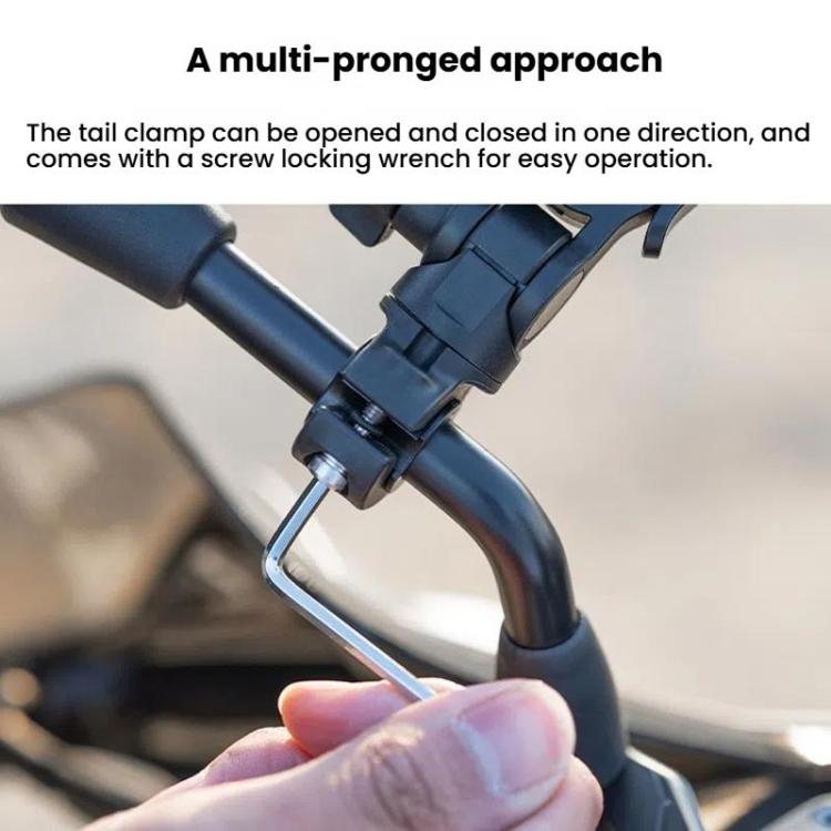 PGYTECH Motorcycle Rearview Mirror Quick Release Bracket - Black
