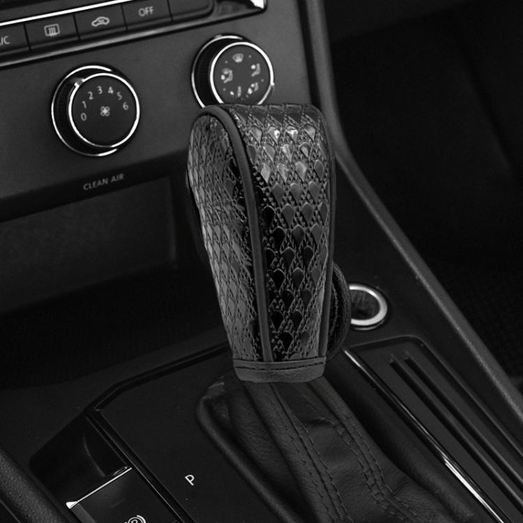 Peacock Pattern Leather Car Gear Shift Protective Cover