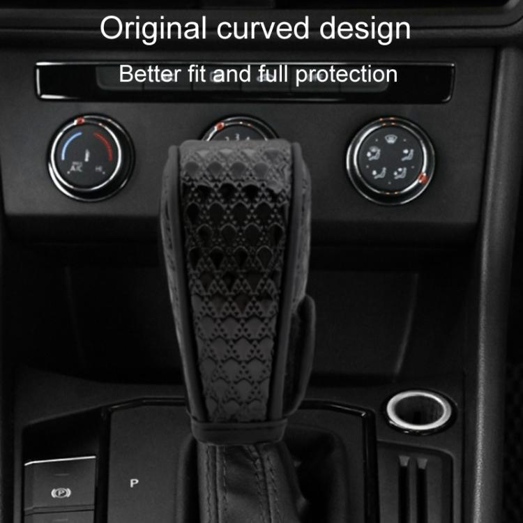 Peacock Pattern Leather Car Gear Shift Protective Cover