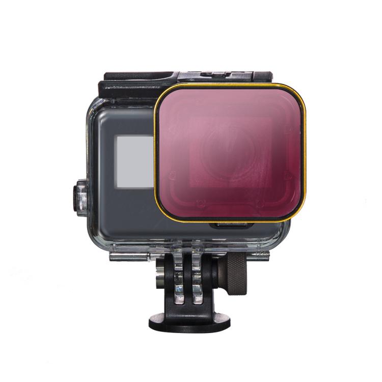 For GoPro 5/6 PGYTECH Deep Diving Snorkeling Filter Waterproof Case - Red