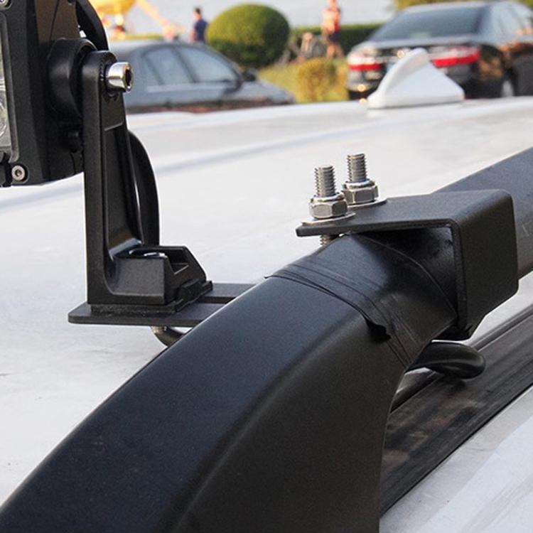 Car Luggage Rack Modification Fixing Clip Roof Spotlight Bracket Accessories - Black