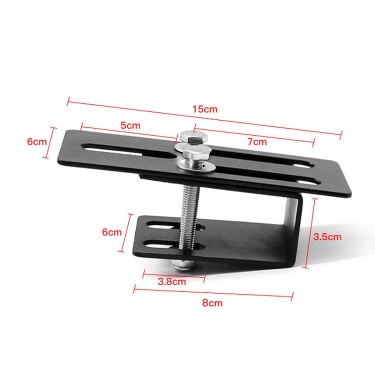 Car Luggage Rack Modification Fixing Clip Roof Spotlight Bracket Accessories - Black