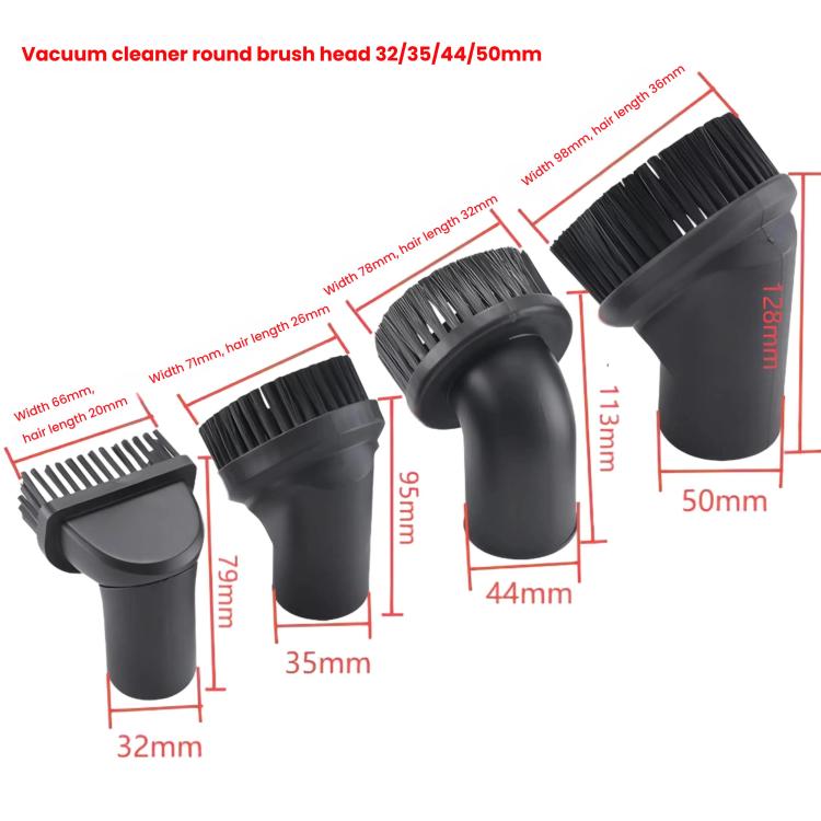 For Vacuum Cleaner Brush Head Accessories Suction Head Round Brush, Spec: 32x79mm