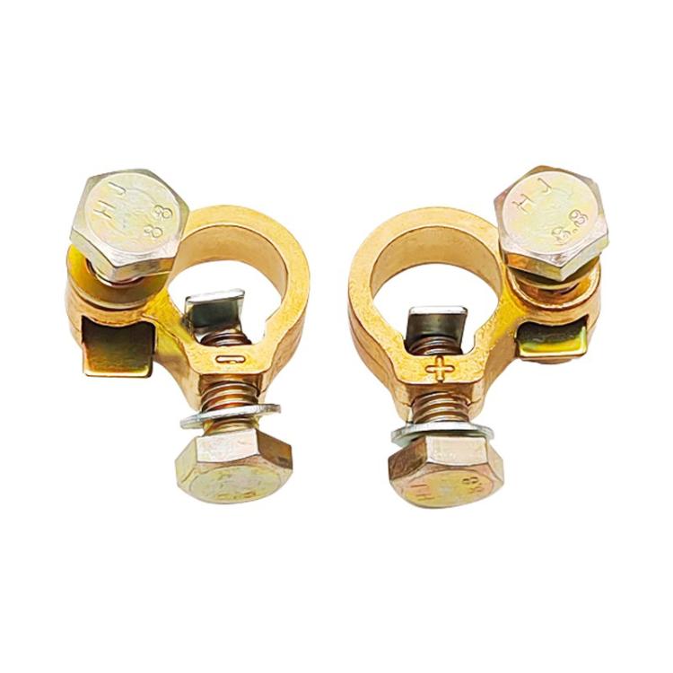 1pair Thickened Copper Battery Clip Automotive Battery Stake Multi-Function Connector