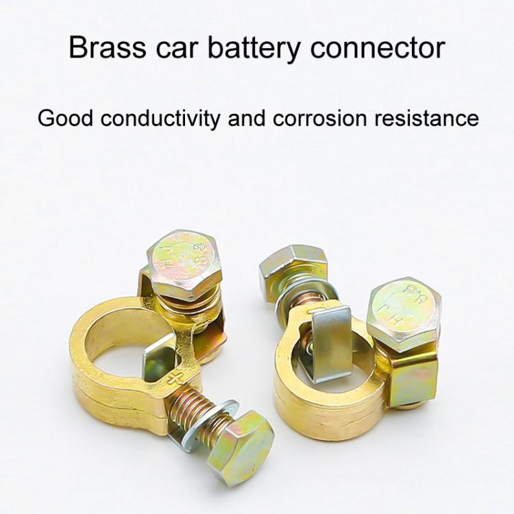 1pair Thickened Copper Battery Clip Automotive Battery Stake Multi-Function Connector
