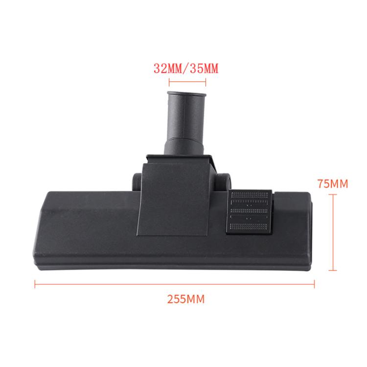For JIEBA / Midea / JIENUO Vacuum Cleaner Floor Brush Head Replacement Part Universal Suction Nozzle Floor Brush, Spec: 35mm Metal Bottom