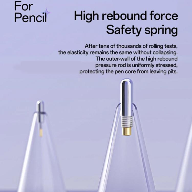 For Apple Pencil Pro / 2 / 1 Replacement Tips Stylus Nib, Spec: 2B x 4