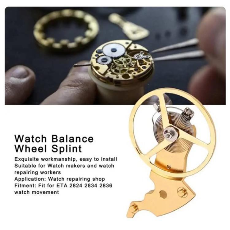 For ETA 2824 2834 2836 Movements Watch Full Balance with Pendulum Cockpit Repair Tool - Gold