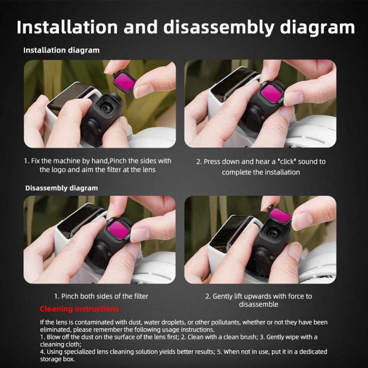 For DJI Flip BRDRC Lens Filters Protective Lens Accessories, Style: CPL