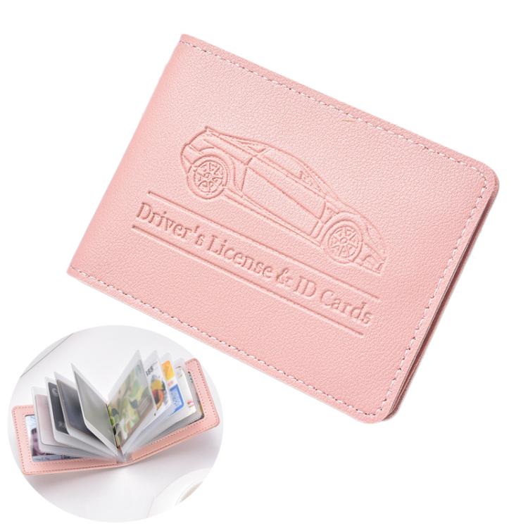 Multi-card Driver License Card Holder Women Driving License Leather Protective Case ID Credit Card Bag, Spec: 10 Card Slot