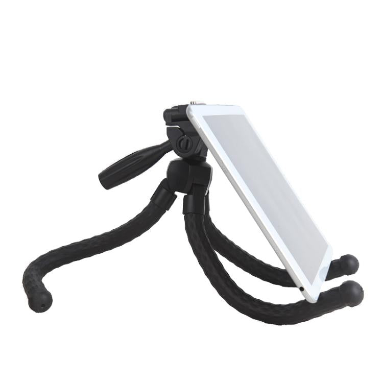 YUNTENG 3280 Octopus Tripod With 3-Way Pan Head Camera Phone Holder - Black