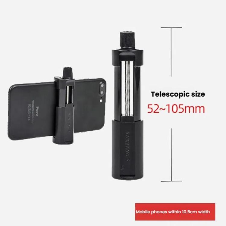 YUNTENG 3280 Octopus Tripod With 3-Way Pan Head Camera Phone Holder - Black