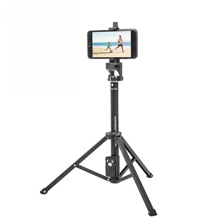 YUNTENG 1688L 16.5-77 Inch Phone Camera Selfie Stick Tripod With Bluetooth Remote Control - Black