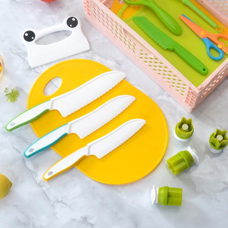 13 In 1 Children Plastic Cooking Knife Set Kids DIY Peeler Kicthen Tools