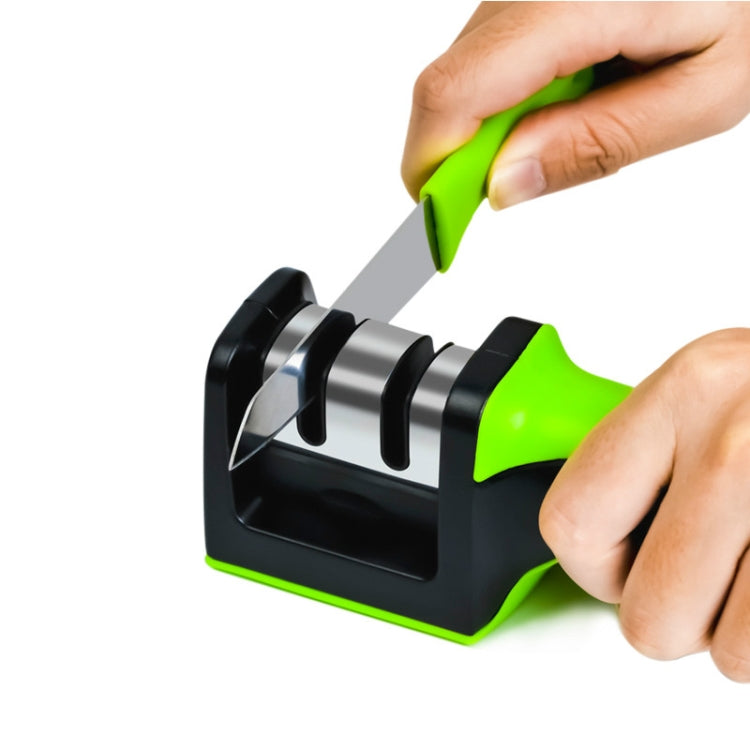 Ceramics Knife Sharpener with Square Handle(Green)