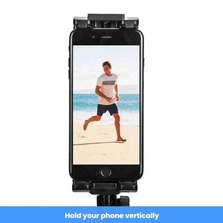 YUNTENG VCT-320 Adjustable Hot Shoe Tablet & Phone Mount Clamp Holder with Dual 1/4 Inch Screw Holes for 5.1-9.9 Inch Devices - Black
