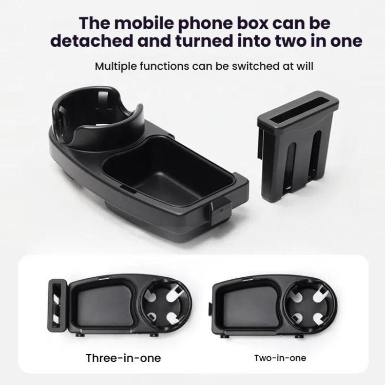 3 in 1 Wap-around Baby Stroller Tray Cup Holder - Black
