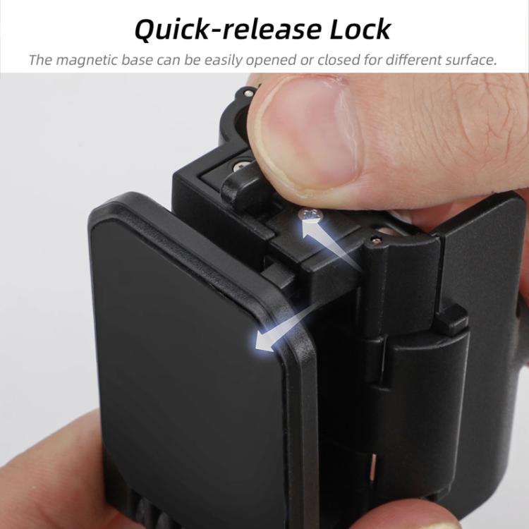 For DJI Osmo Pocket 3 Sunnylife OP3-ZJ761 Magnetic Stand Base Angle Adjustable Multi-functional Desktop Stand Accessories - Black