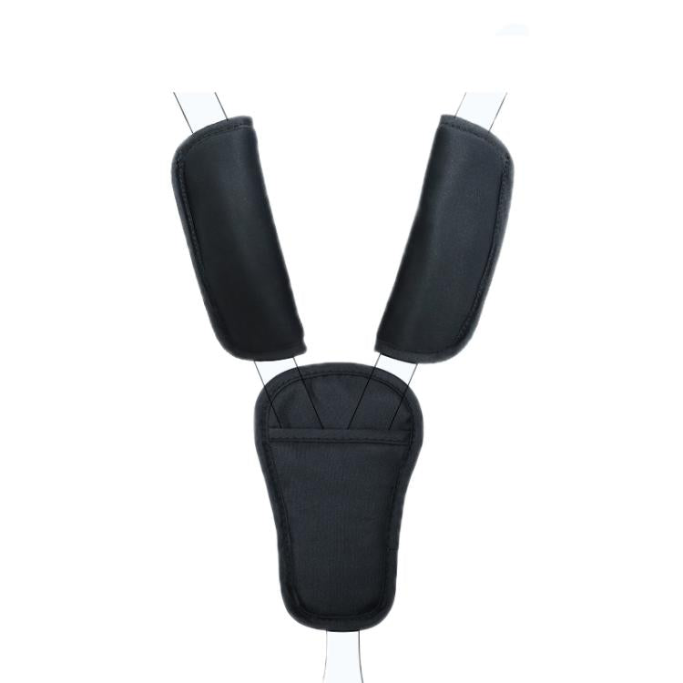 Baby Stroller Seat Belt Shoulder Guard, Color: Black Regular 3pcs /Set