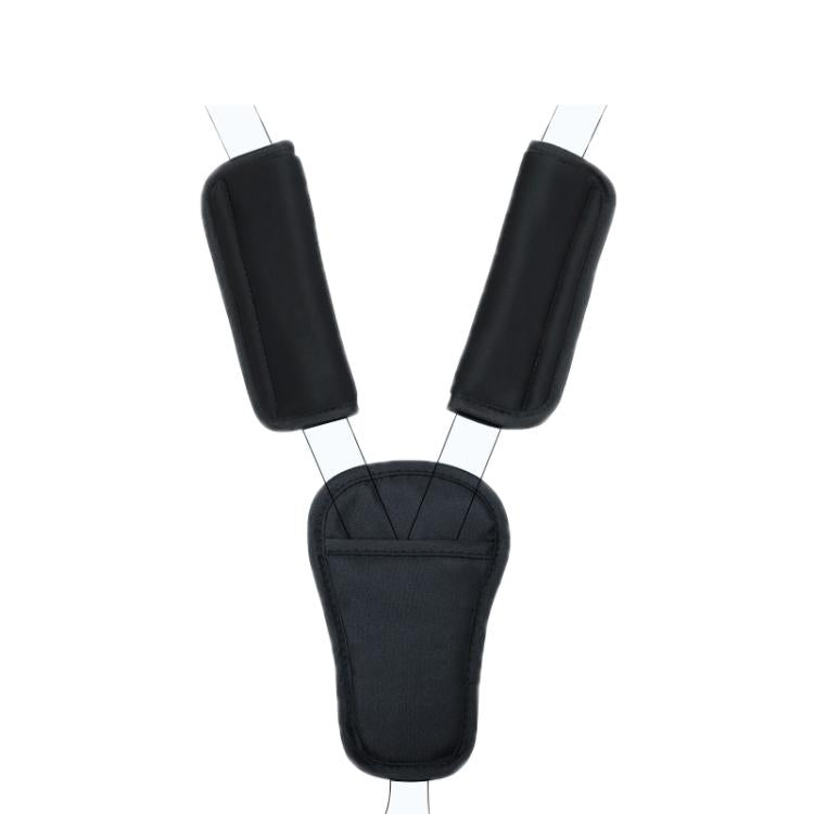 Baby Stroller Seat Belt Shoulder Guard, Color: Black Nylon 3pcs /Set