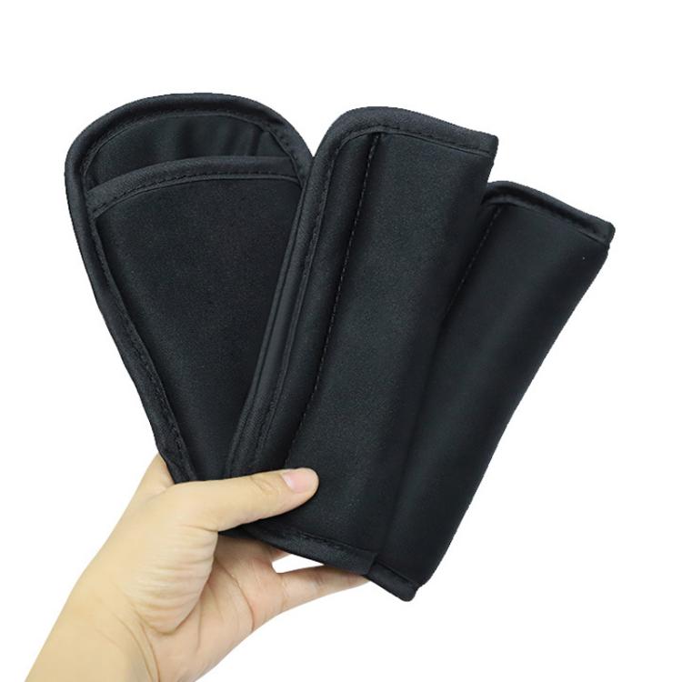 Baby Stroller Seat Belt Shoulder Guard, Color: Black Nylon Patch