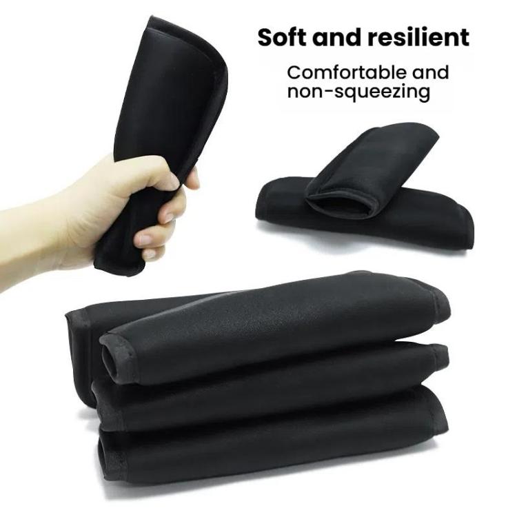 Baby Stroller Seat Belt Shoulder Guard, Color: Black Nylon Patch