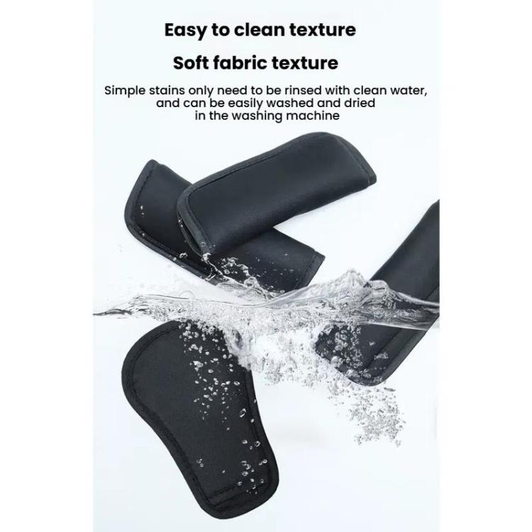 Baby Stroller Seat Belt Shoulder Guard, Color: Black Nylon Patch