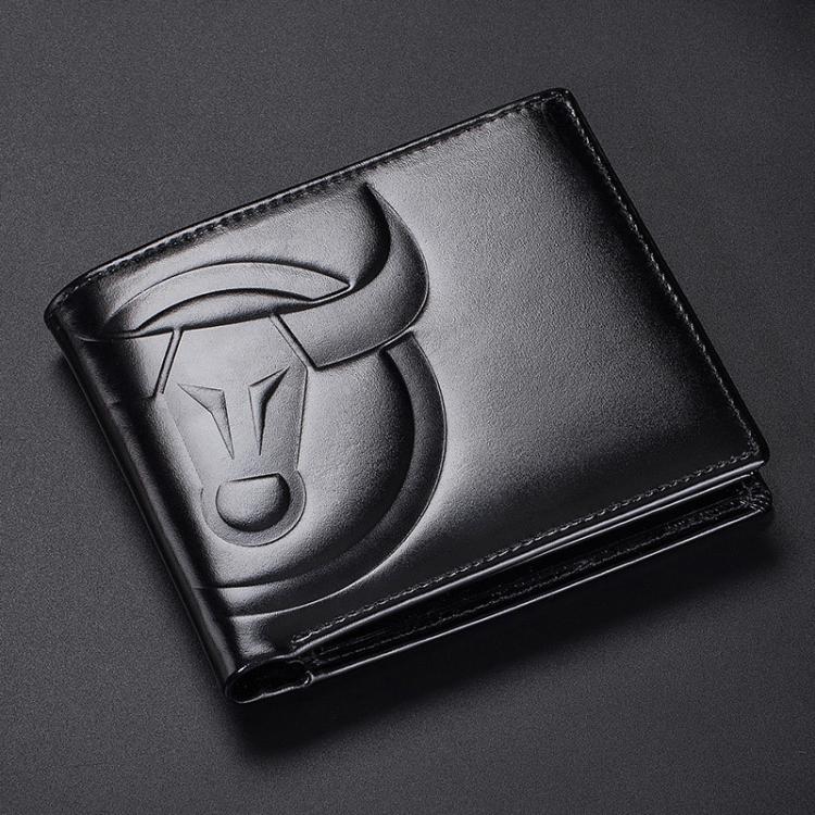 BULL CAPTAIN 0203 RFID Anti-theft Top-layer Cowhide Multiple Card Slots Wallet