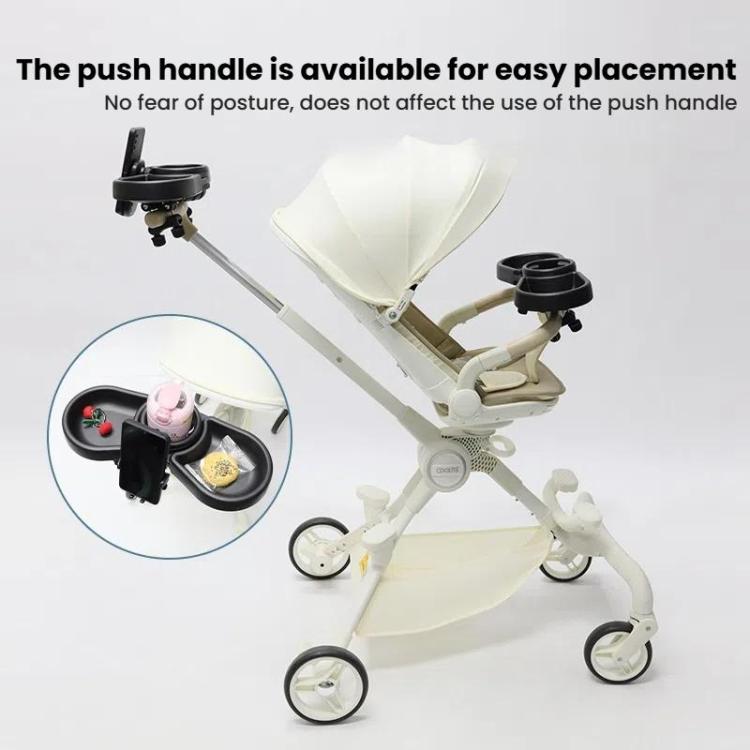 Universal Baby Stroller With Dining Tray And Storage Rack - 4 in 1