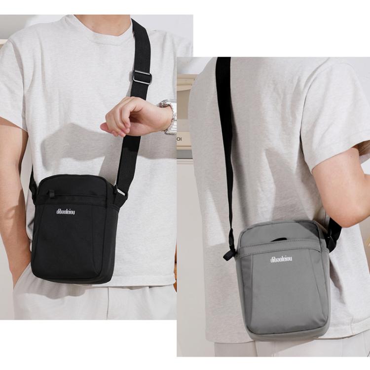Dibaoleiou Lightweight Multifunction Mobile Phone Bag Men Casual Canvas Bag Shoulder Small Backpack