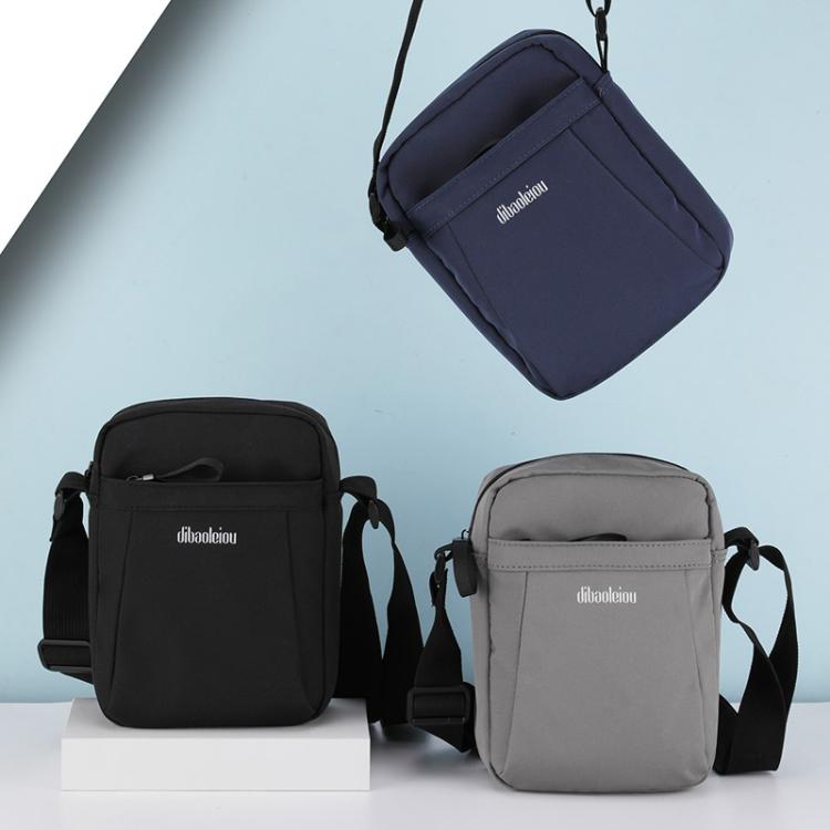 Dibaoleiou Lightweight Multifunction Mobile Phone Bag Men Casual Canvas Bag Shoulder Small Backpack