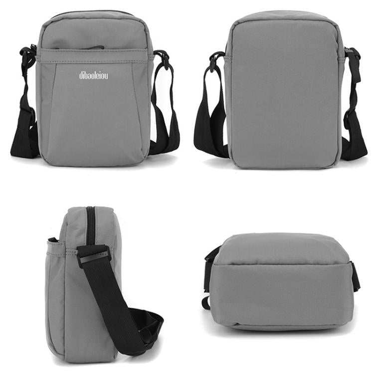 Dibaoleiou Lightweight Multifunction Mobile Phone Bag Men Casual Canvas Bag Shoulder Small Backpack