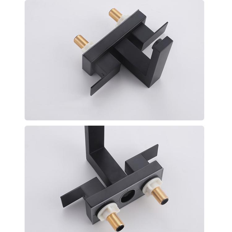 Dual Handle Two-Hole Bathroom Sink Faucet for Undermount Basin Separate Hot/Cold Water Controls, Spec: Brushed YH047
