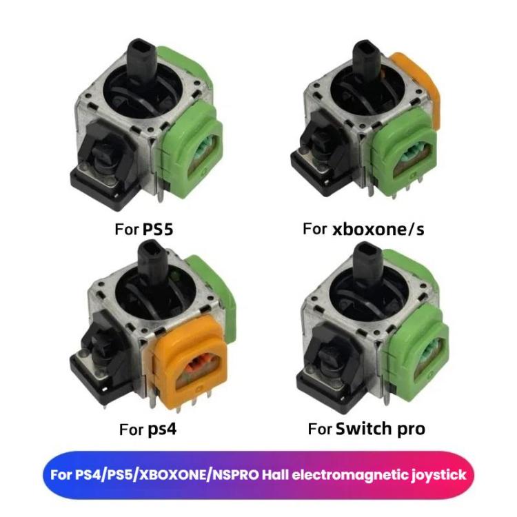 2pcs For PS4 High Precision Adjustable Hall Electromagnetic Joystick IC Rocker Accessories