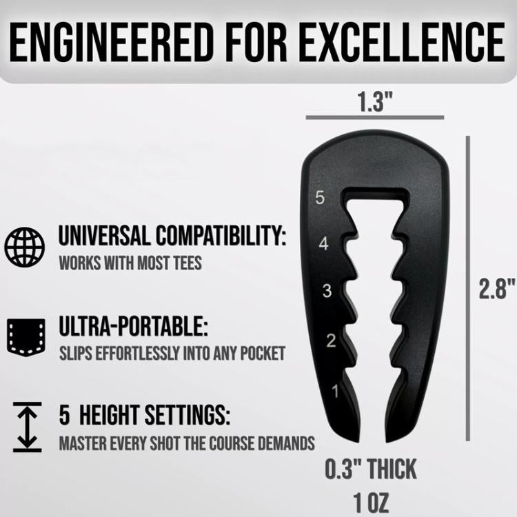 Golf Seat Height Adjuster Spike Setter - Black