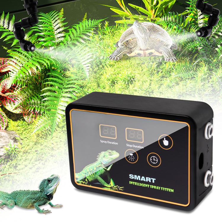 Smart Timer Misting System Kit For Reptile Terrariums Automatic Rainforest Habitat Sprayer US Plug