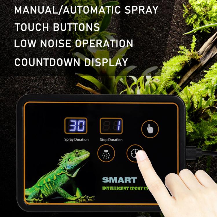 Smart Timer Misting System Kit For Reptile Terrariums Automatic Rainforest Habitat Sprayer UK Plug