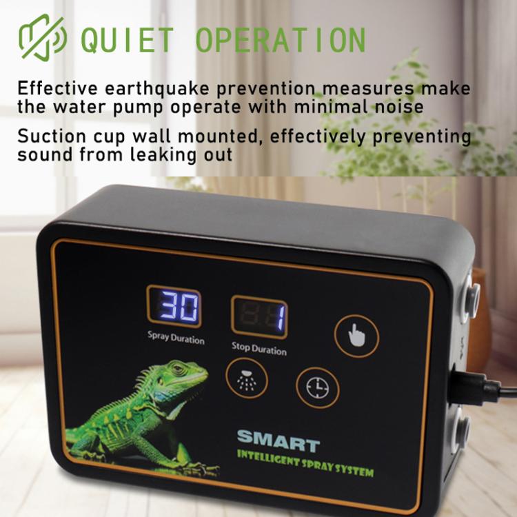 Smart Timer Misting System Kit For Reptile Terrariums Automatic Rainforest Habitat Sprayer US Plug