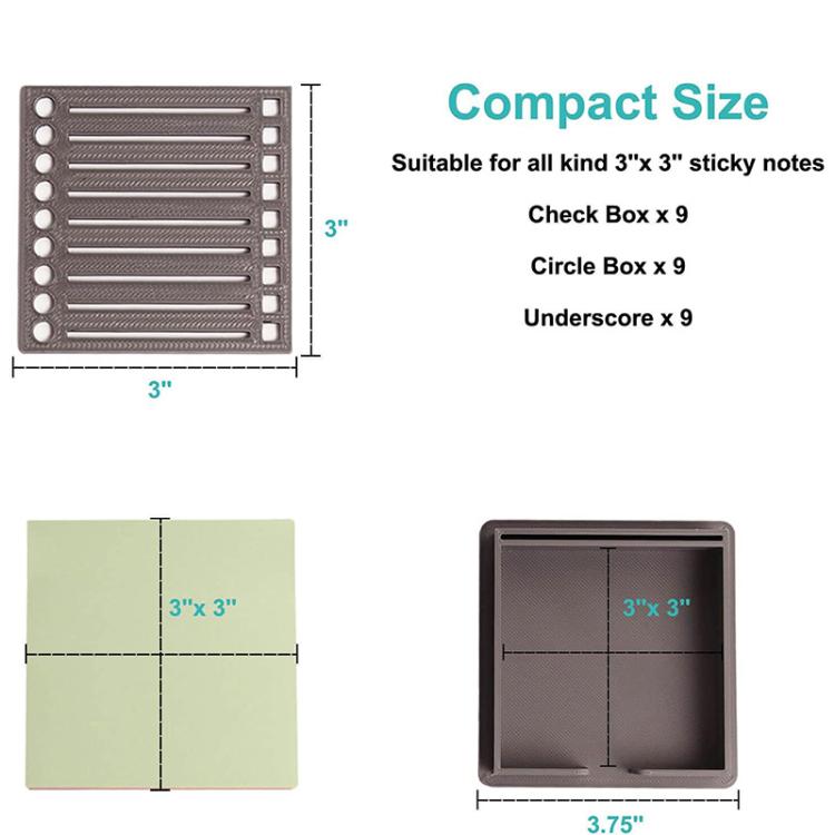 Office Sticky Note Template Box Student Planner Maker Saving Tool