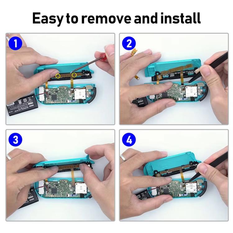 3pcs /Set For Nintendo Switch Joy-Con Button Repair Cable Gamepad Button Key Ribbon Flex Cable - ZL+ZR+L - Key