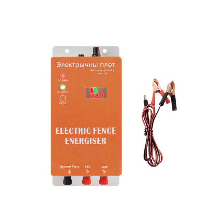 5km Standard UK Plug 12V Electric Fence for Livestock High Voltage Pulse Farm Electric Poultry Equipment