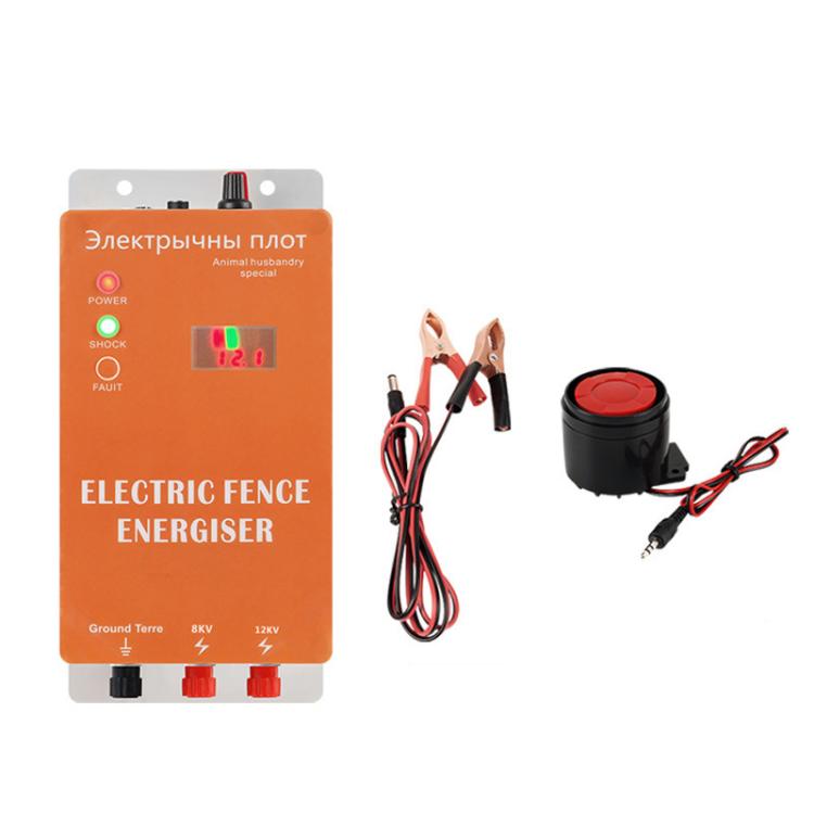 5km Alarm AU Plug 12V Electric Fence for Livestock High Voltage Pulse Farm Electric Poultry Equipment