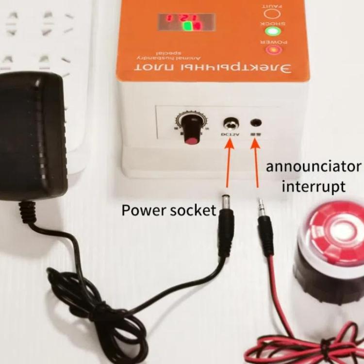 40km Alarm US Plug 12V Electric Fence for Livestock High Voltage Pulse Farm Electric Poultry Equipment