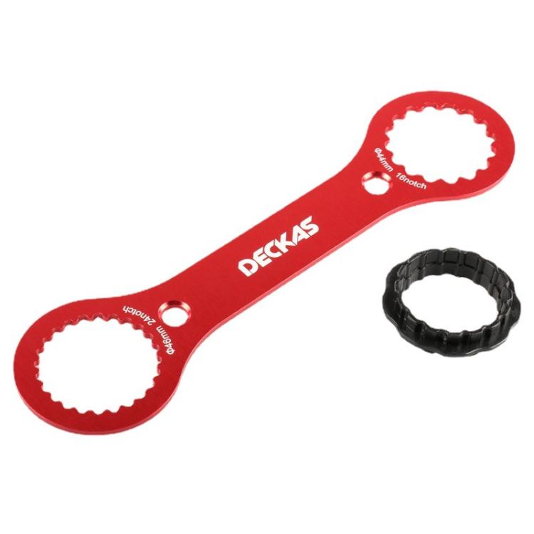 DECKAS DW-018 Aluminum Center Wrench Tool For DUB/TL-FC32/25/24 Multi-Function BB Wrench - Red