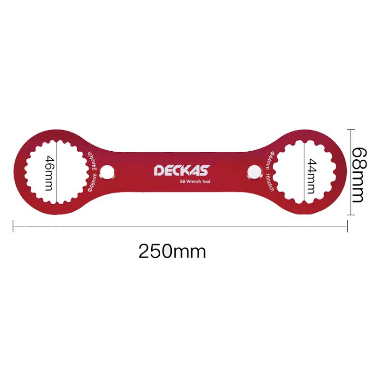 DECKAS DW-018 Aluminum Center Wrench Tool For DUB/TL-FC32/25/24 Multi-Function BB Wrench - Red